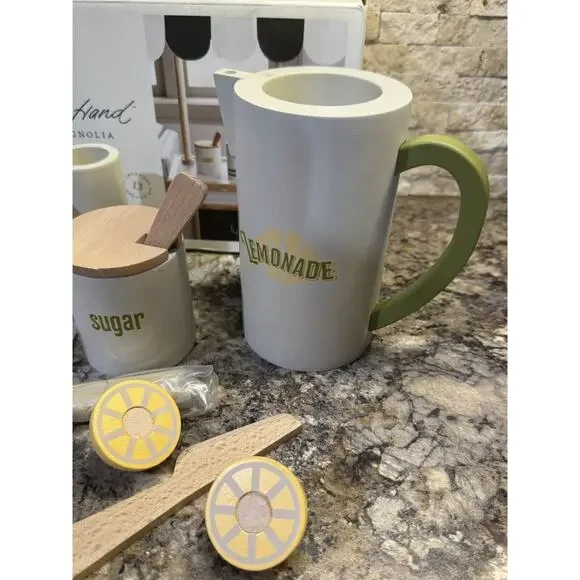 Hearth and Hand With Magnolia Wooden Lemonade 13 Piece Play Set New In Box. - Picture 7 of 9